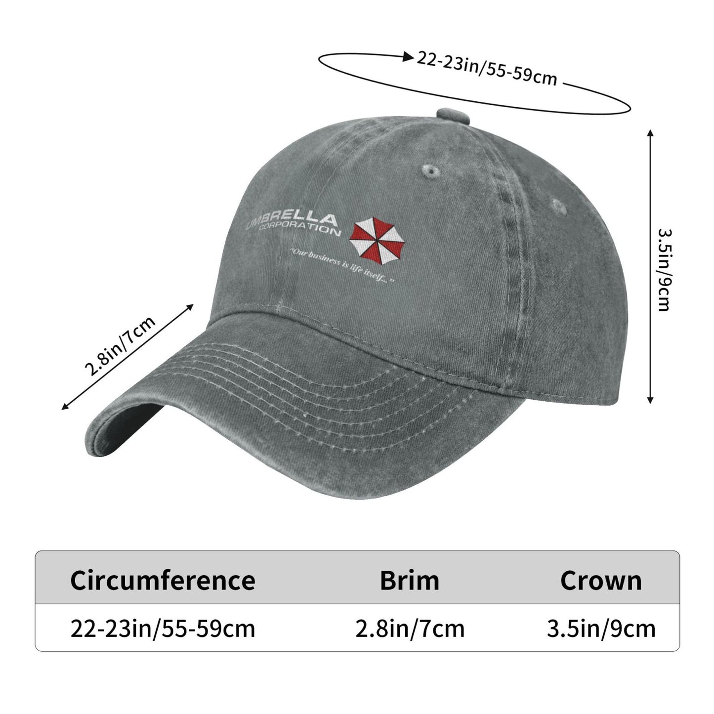 UMBRELLA CORPORATION Printed unisex baseball cap adjustable cap outdoor sun hats trucker hat