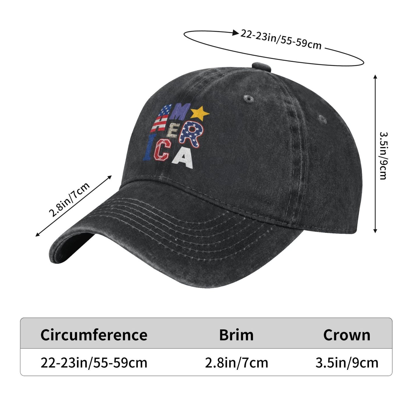 USA Flag Patchwork Print Printed unisex baseball cap adjustable cap outdoor sun hats trucker hat