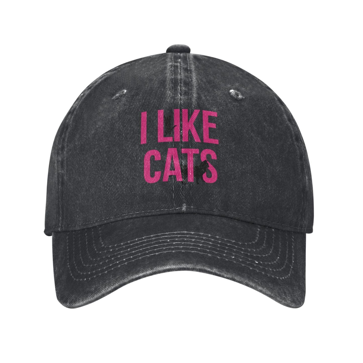 I Like Cats Printed unisex baseball cap adjustable cap outdoor sun hats trucker hat
