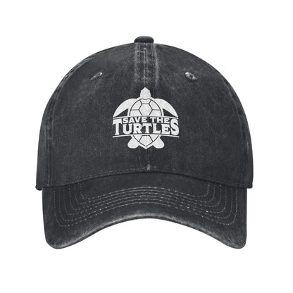 Save The Turtles Printed unisex baseball cap adjustable cap outdoor sun hats trucker hat