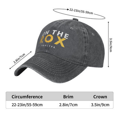 On The ROX- Rox Lyfe Printed unisex baseball cap outdoor hats adjustable cap trucker gift hat
