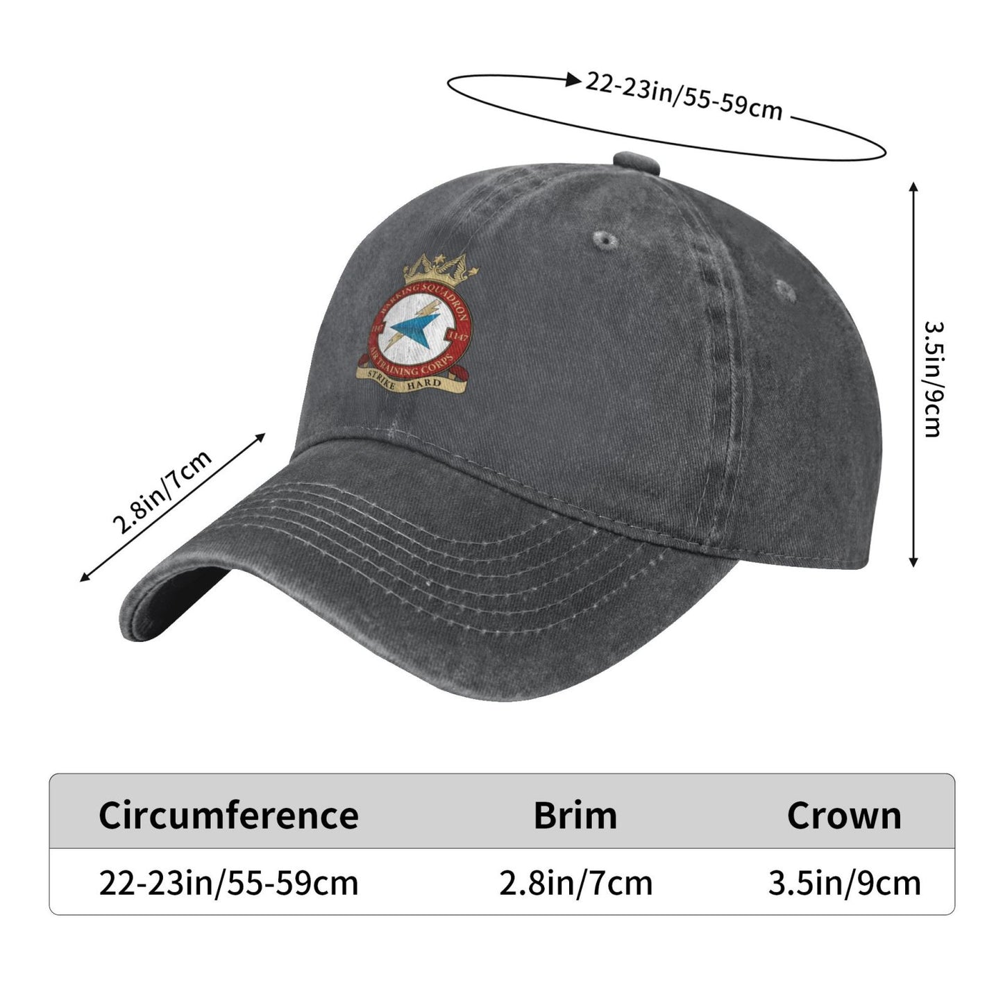 1147 (Barking) Squadron Printed unisex baseball cap adjustable cap outdoor trucker hat veterans Gifts