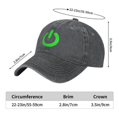 Glow In The Dark Power Printed unisex baseball cap adjustable cap outdoor sun hats trucker hat