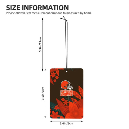 4pcs- Cleveland Browns car aromatherapy tablets Car Air Fresheners Cards Set