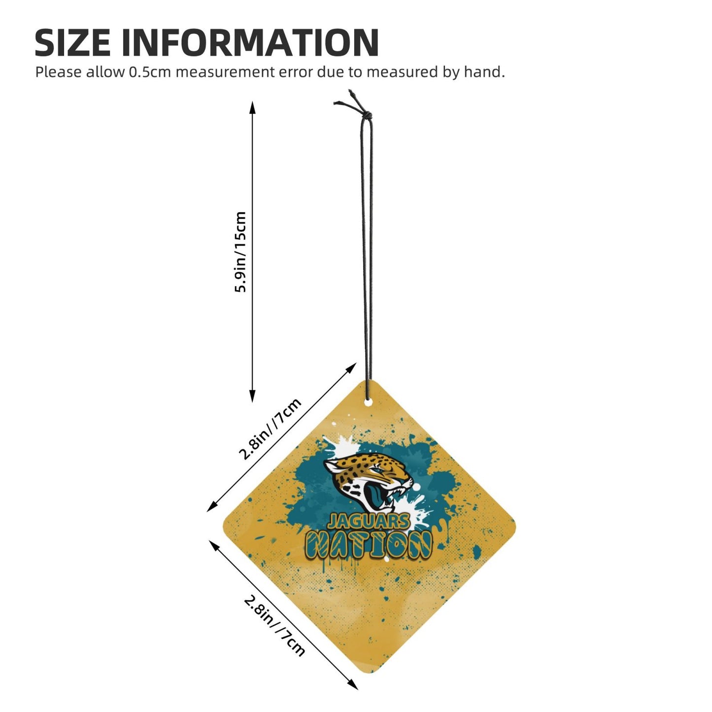 4-pcs Jacksonville Jaguars Car Air Fresheners Cards Set car aromatherapy tablets