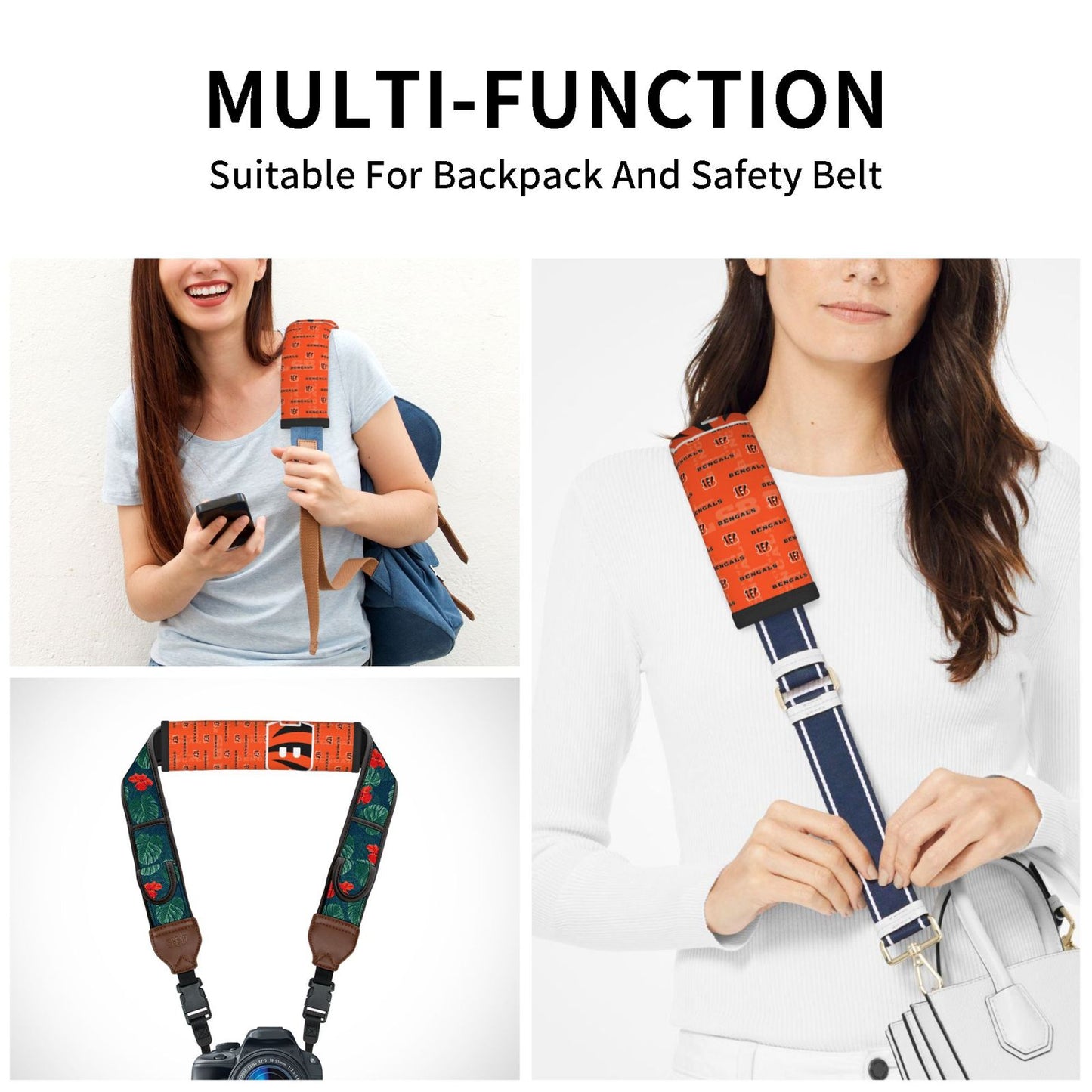 Cincinnati Bengals personalized seat belt protective cover Car seat belt protective cover