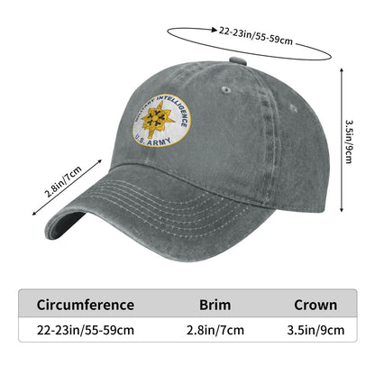 Military Inrelligence Printed unisex baseball cap outdoor hats adjustable cap trucker gift hat