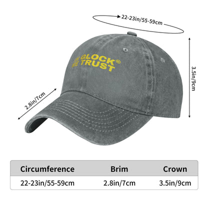 IN GLOCk WE TRUST Printed unisex baseball cap outdoor hats adjustable cap trucker gift hat