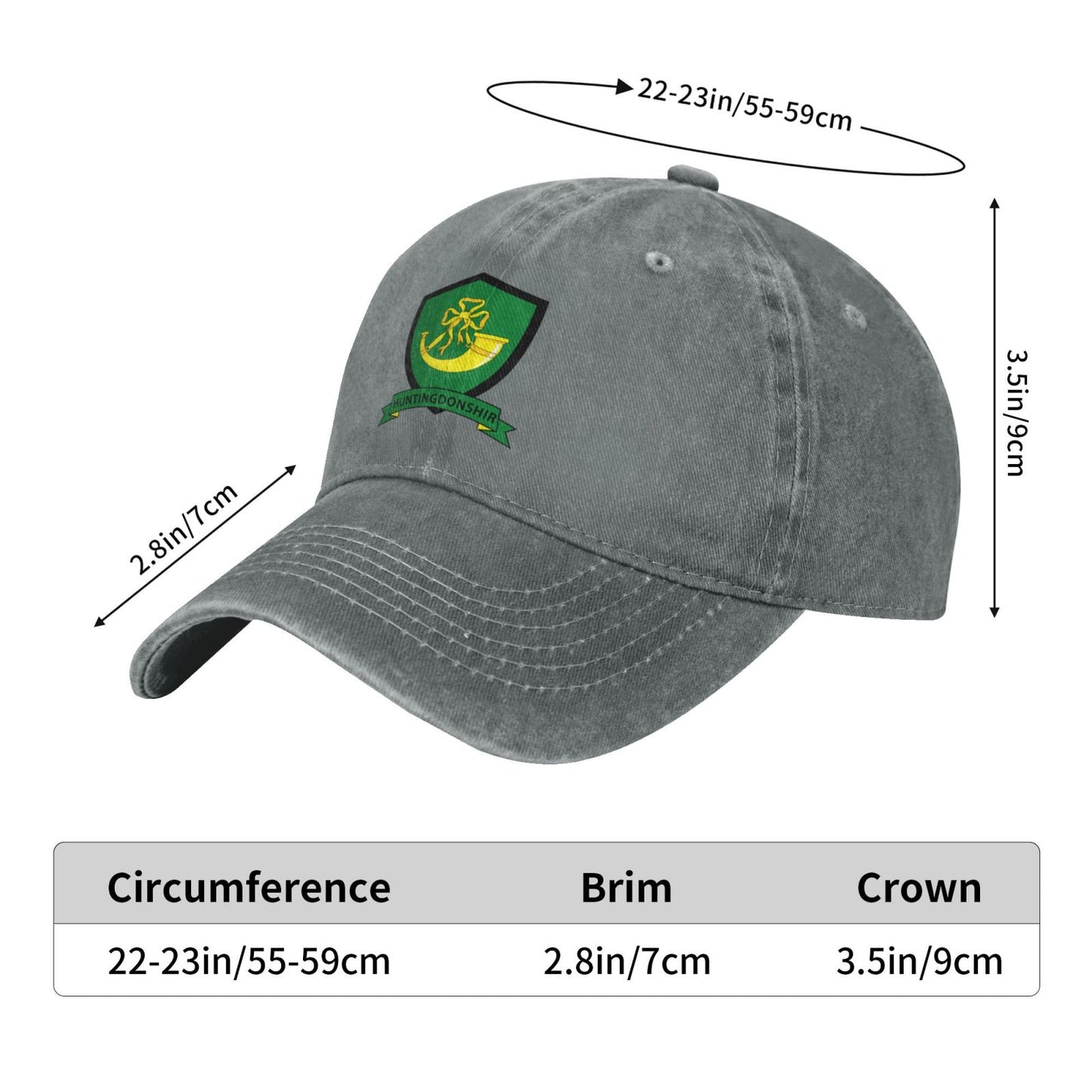 Huntingdonshire Printed unisex baseball cap adjustable cap outdoor sun hats trucker hat