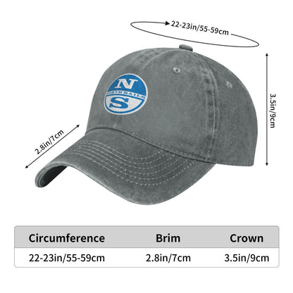 North Sails Logo Printed unisex baseball cap adjustable cap outdoor sun hats trucker hat