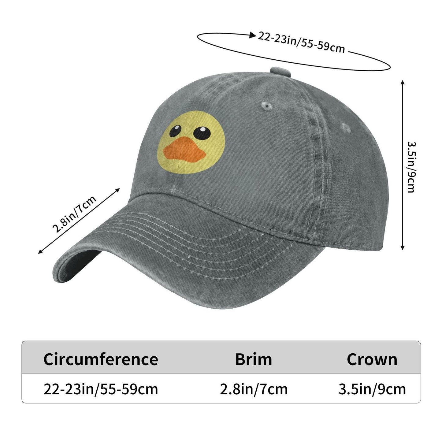 Rubber Duck Printed unisex baseball cap adjustable cap outdoor sun hats trucker hat