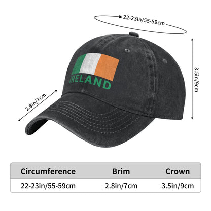 Flag Of Ireland Printed unisex baseball cap adjustable cap outdoor trucker hat veterans Gifts