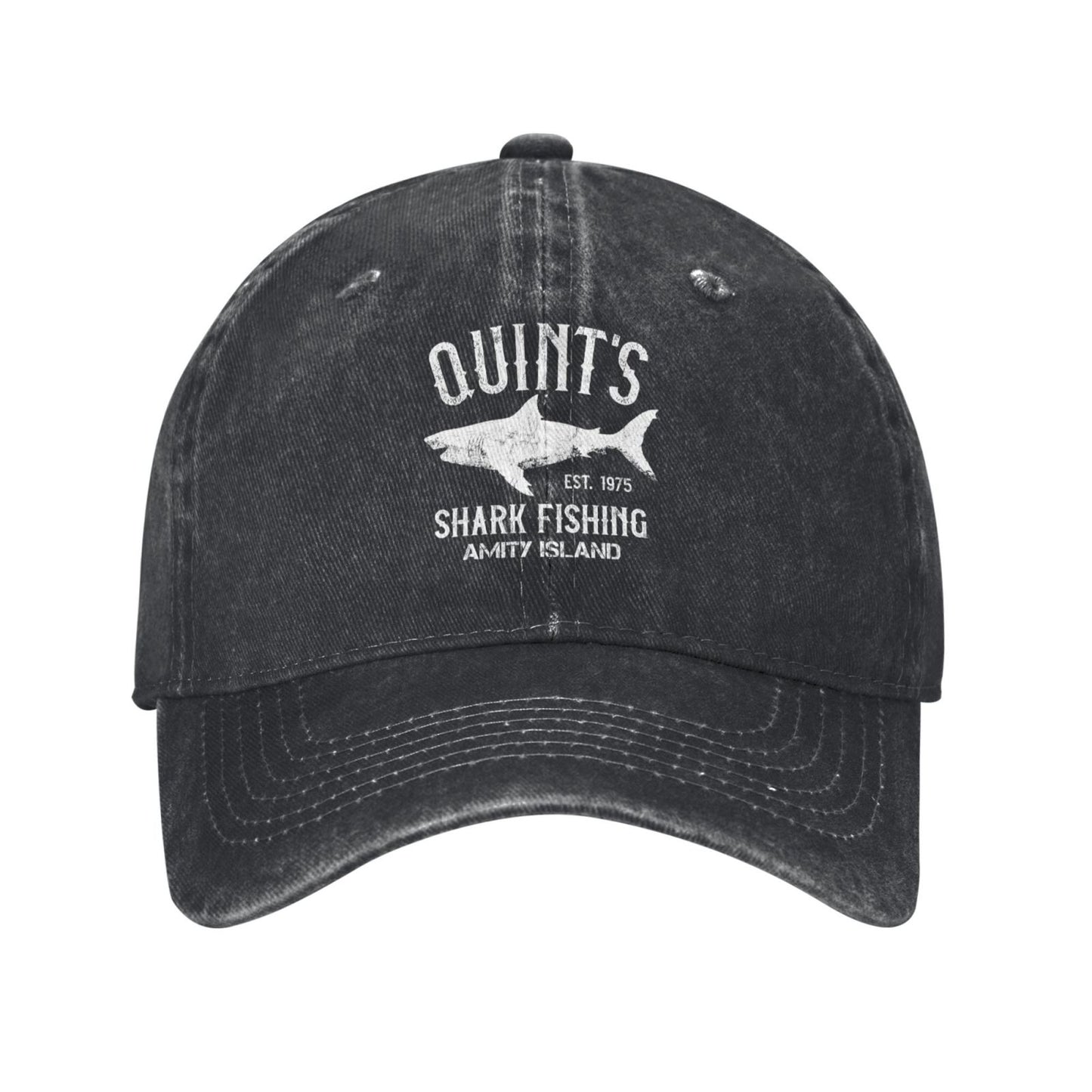Quint's Shark Fishing Printed unisex baseball cap adjustable cap outdoor sun hats trucker hat