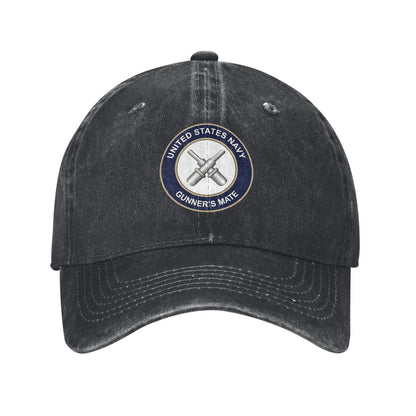 US Navy Gunner's Mate Printed unisex baseball cap adjustable cap outdoor sun hats trucker hat
