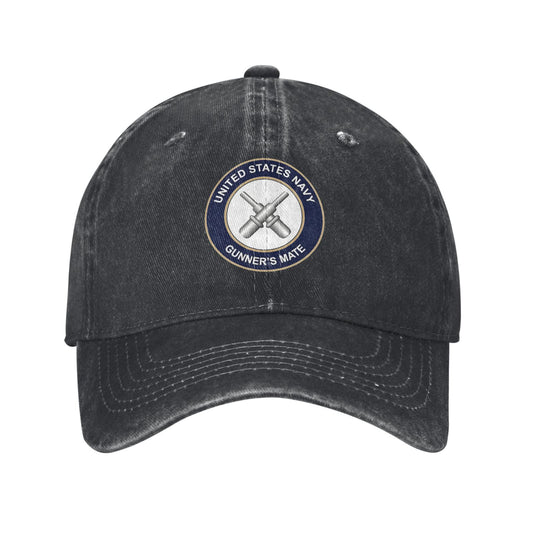 US Navy Gunner's Mate Printed unisex baseball cap adjustable cap outdoor sun hats trucker hat
