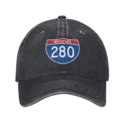 INTERSTATE 280 Printed unisex baseball cap adjustable cap outdoor sun hats trucker hat