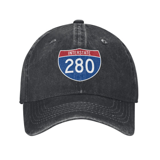 INTERSTATE 280 Printed unisex baseball cap adjustable cap outdoor sun hats trucker hat