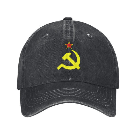 Hammer And Sickle And Star Printed unisex baseball cap outdoor hats adjustable cap trucker gift hat