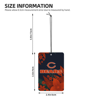 4pcs- Chicago Bears car aromatherapy tablets Car Air Fresheners Cards Set