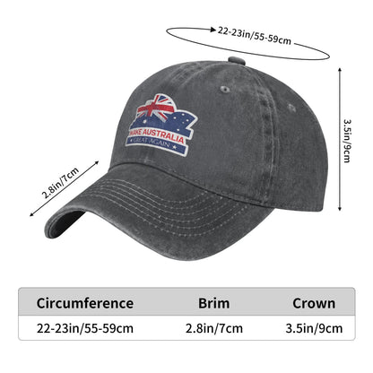 Australia Great Again Printed unisex baseball cap adjustable cap outdoor sun hats trucker hat