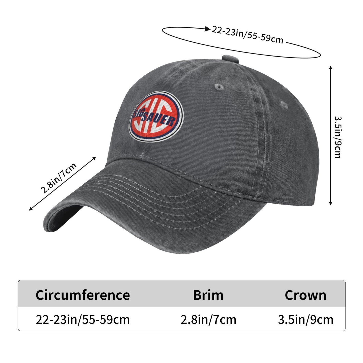 SIG SAUER Printed unisex baseball cap adjustable cap outdoor sun hats trucker hat