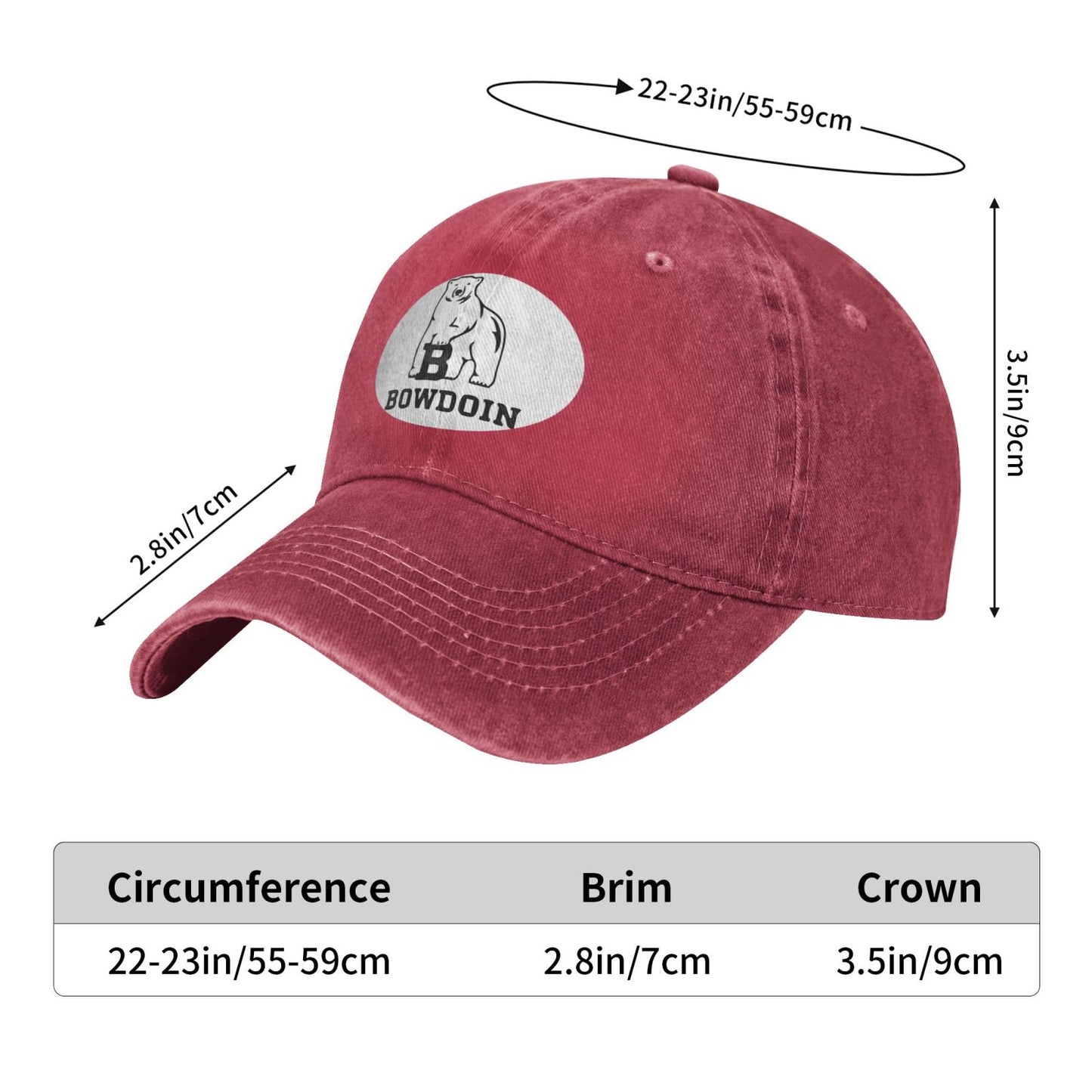 Bowdoin Prints Printed unisex baseball cap adjustable cap outdoor sun hats trucker hat