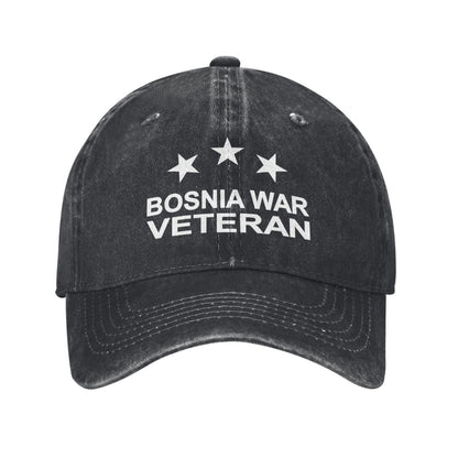 Bosnia War Veteran Printed unisex baseball cap adjustable cap outdoor sun hats trucker hat