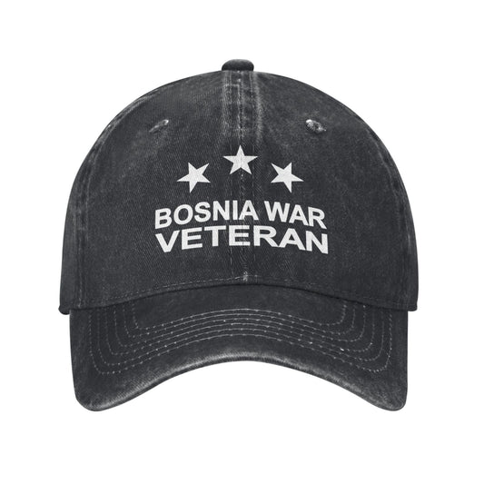 Bosnia War Veteran Printed unisex baseball cap adjustable cap outdoor sun hats trucker hat
