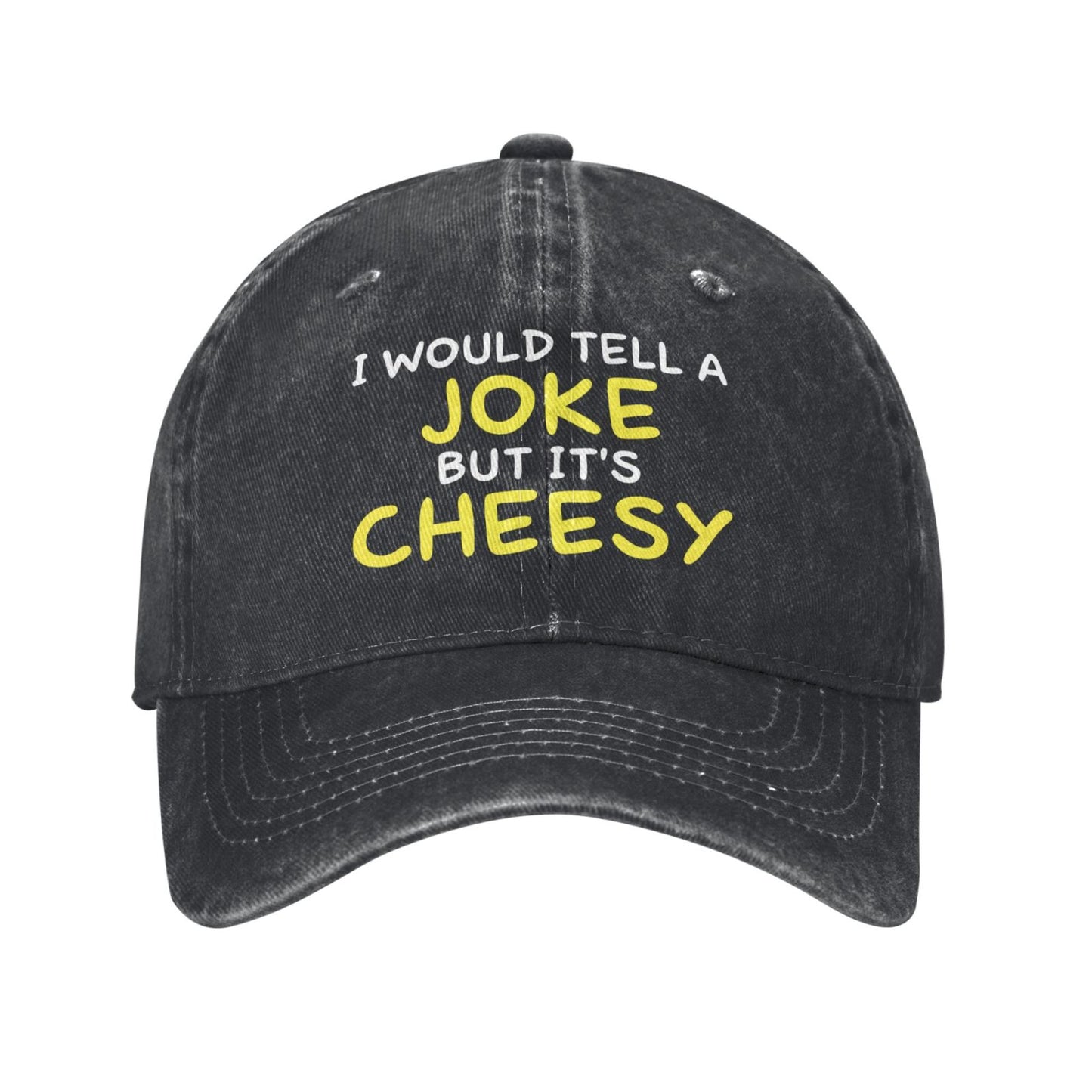 I WOULD TELLA JOKE CHEESY Printed unisex baseball cap adjustable cap outdoor sun hats trucker hat