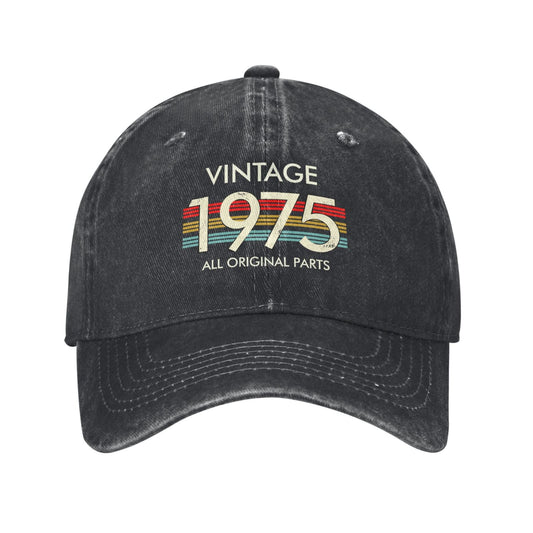 Vintage 1975 All Original Parts Printed unisex baseball cap outdoor hats adjustable cap trucker gift hat