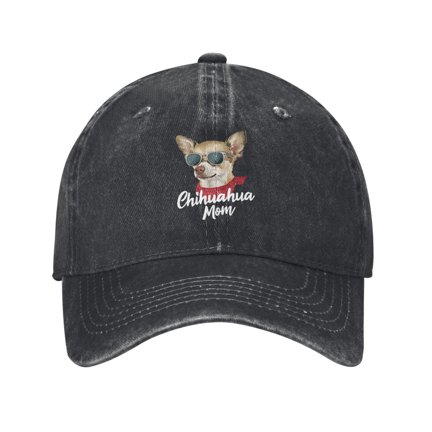 Chihuahua Pattern Print Printed unisex baseball cap adjustable cap outdoor sun hats trucker hat