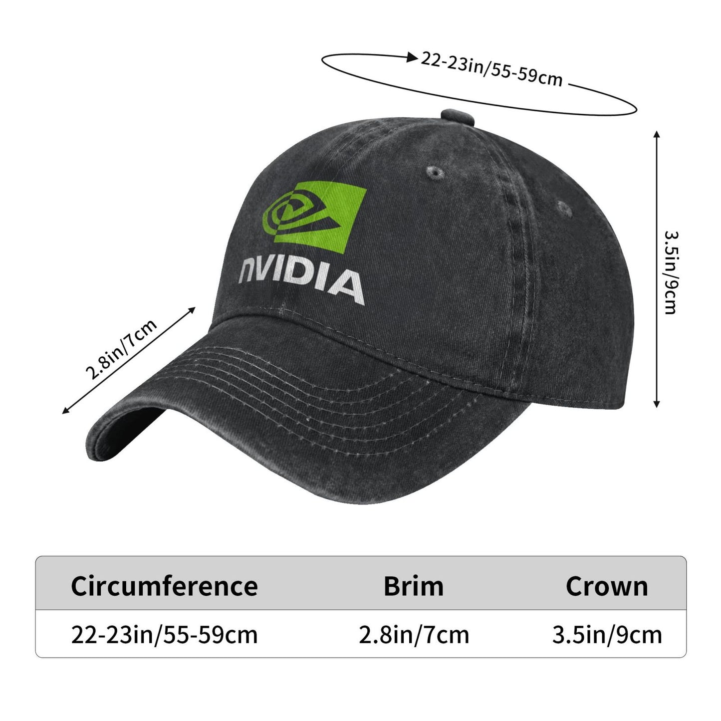 Nvidia Logo Printed unisex baseball cap outdoor hats adjustable cap trucker gift hat