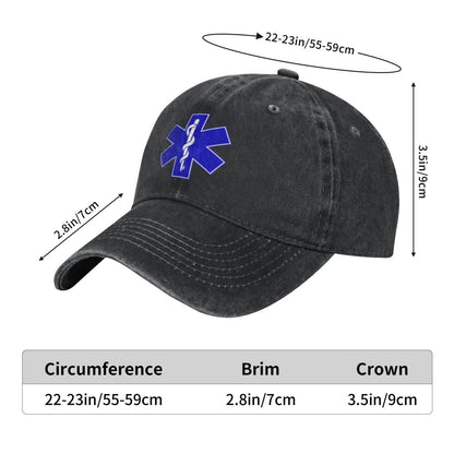 Star Of Life2 Printed unisex baseball cap adjustable cap outdoor trucker hat veterans Gifts