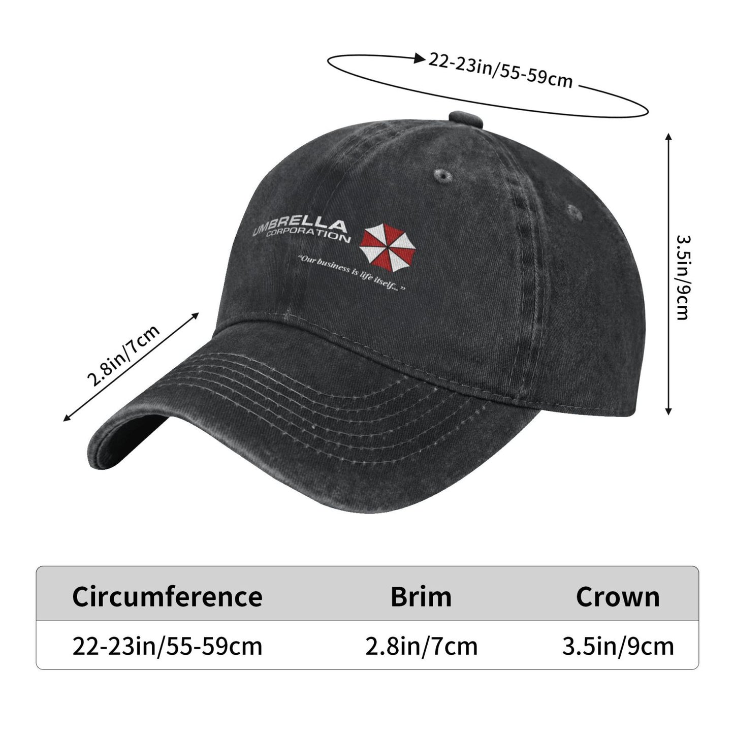 UMBRELLA CORPORATION Printed unisex baseball cap adjustable cap outdoor sun hats trucker hat