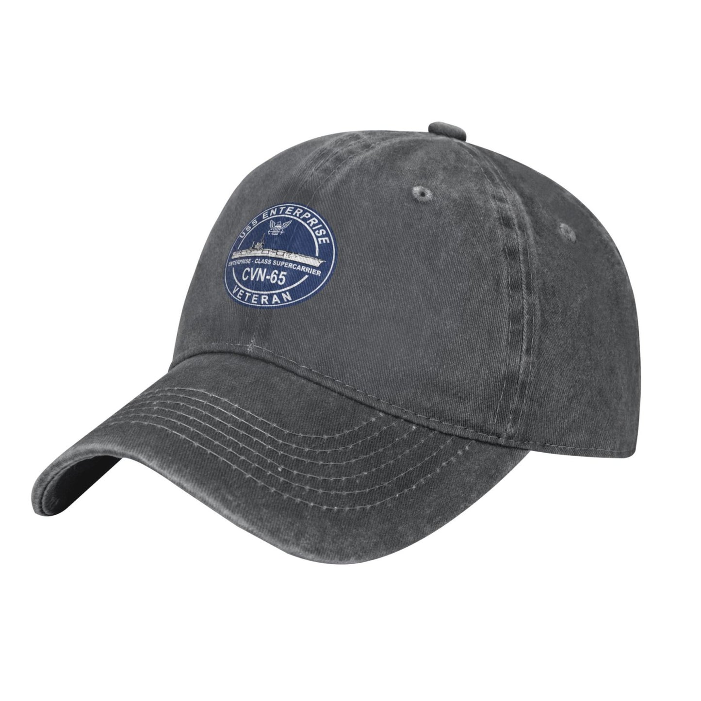 USS Enterprise CVN-65 Printed unisex baseball cap adjustable cap outdoor casual cap truck driver cap