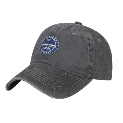USS Enterprise CVN-65 Printed unisex baseball cap adjustable cap outdoor casual cap truck driver cap