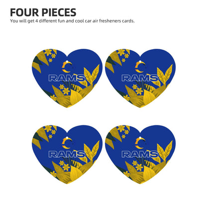 4pcs- Los Angeles Rams car aromatherapy tablets Car Air Fresheners Cards Set