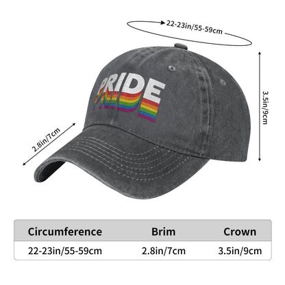 Rainbow LGBT Equality Rights Printed unisex baseball cap outdoor hats adjustable cap trucker gift hat