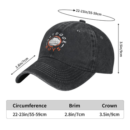 Outdoor Boys Printed unisex baseball cap adjustable cap outdoor sun hats trucker hat