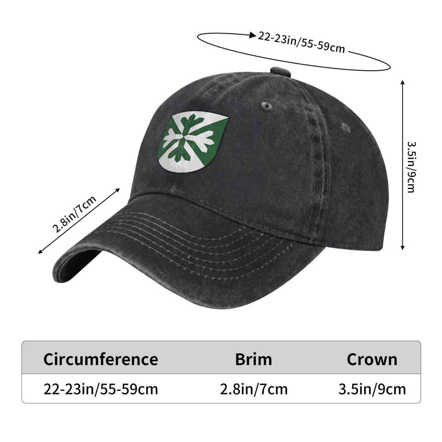 Wappen At Schlaiten Printed unisex baseball cap adjustable cap outdoor sun hats trucker hat