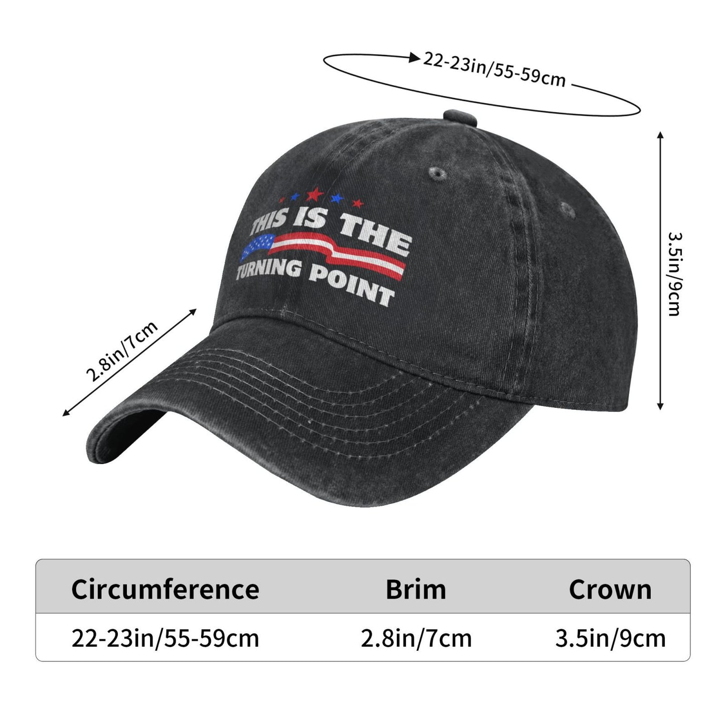 This Is The Turning Point USA Flag3 Printed unisex baseball cap outdoor hats adjustable cap trucker gift hat