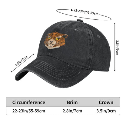 Kitten Face Print Printed unisex baseball cap adjustable cap outdoor sun hats trucker hat