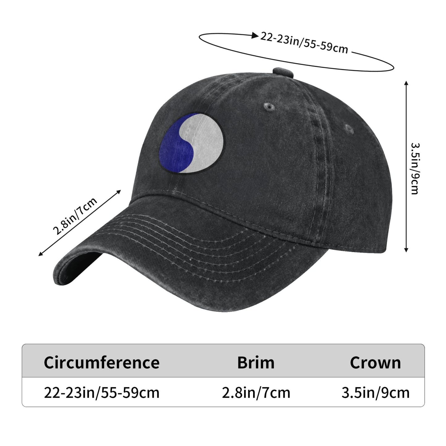 US Army 29th Infantry Printed unisex baseball cap adjustable cap outdoor sun hats trucker hat