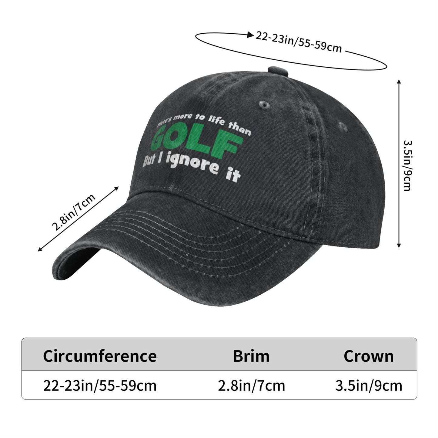 There Is More To Life Than GOLF Printed unisex baseball cap adjustable cap outdoor sun hats trucker hat