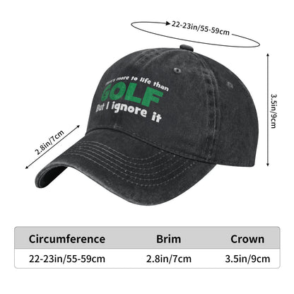 There Is More To Life Than GOLF Printed unisex baseball cap adjustable cap outdoor sun hats trucker hat