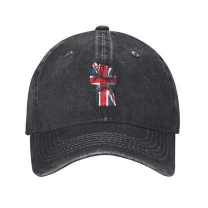United Kingdom Raised Fist Printed unisex baseball cap adjustable cap outdoor sun hats trucker hat