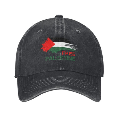 FREE PALESTINE Printed unisex baseball cap adjustable cap outdoor sunshade trucker hat
