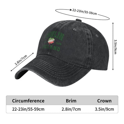 Dublin Ireland 988 Printed unisex baseball cap adjustable cap outdoor sun hats trucker hat