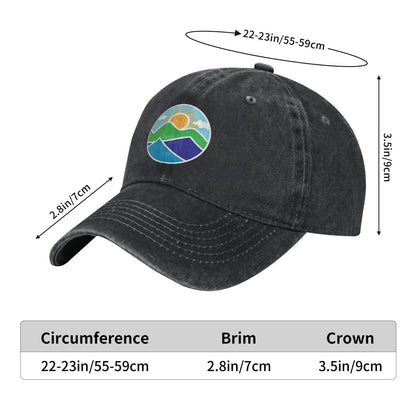Ncei Round Icon Printed unisex baseball cap adjustable cap outdoor sun hats trucker hat