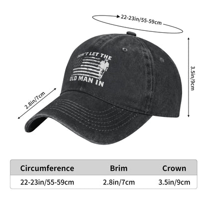 Don't Let The Old Man In (2) Printed unisex baseball cap outdoor hats adjustable cap trucker gift hat